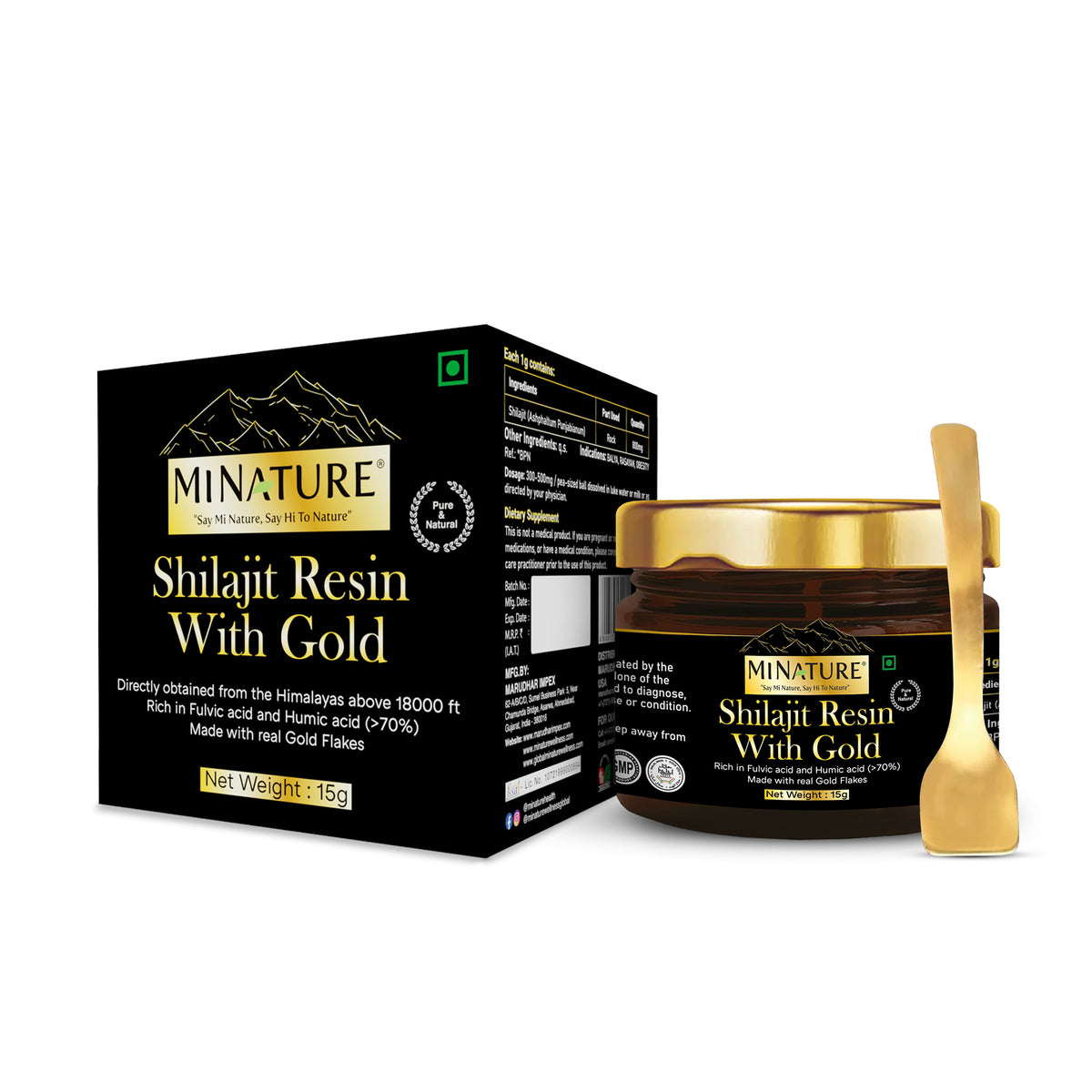 Shilajit Resin With Gold