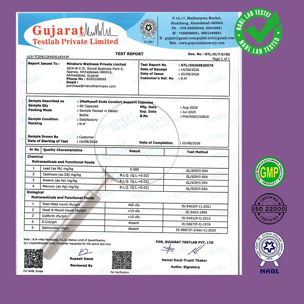 Endo Comfort Support Capsules
